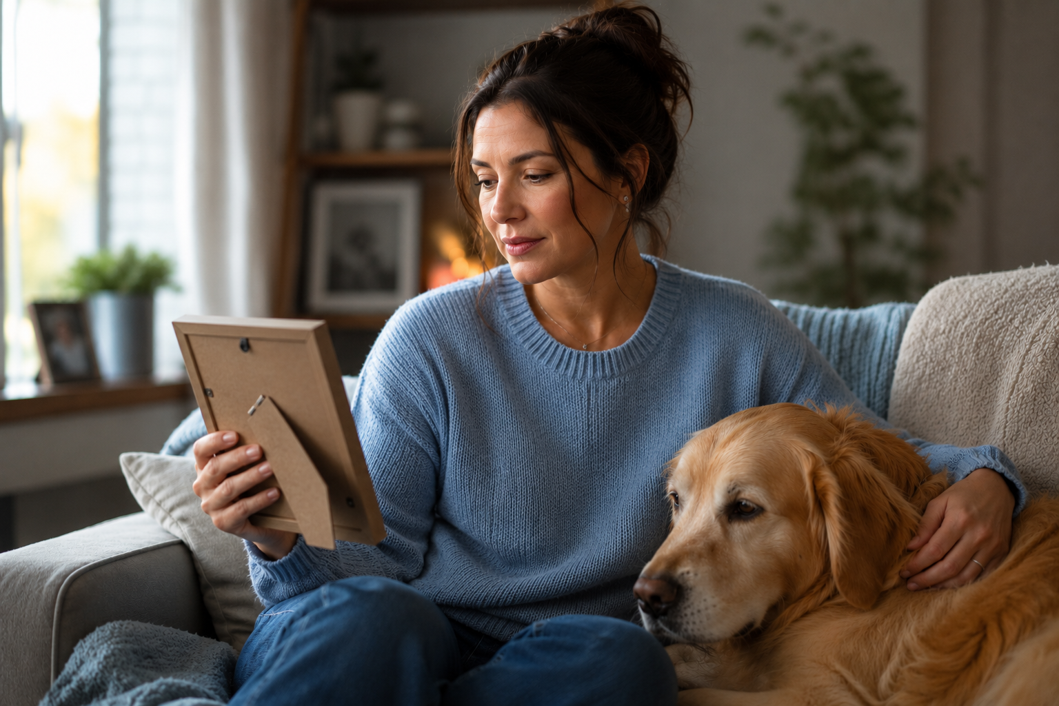 Person choosing between a people memorial and a pet memorial
